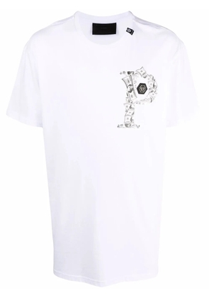 Philipp Plein graphic-print logo T-shirt - White