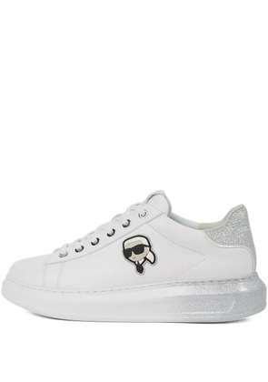 Karl Lagerfeld Kapri glitter-appliqué sneakers - White