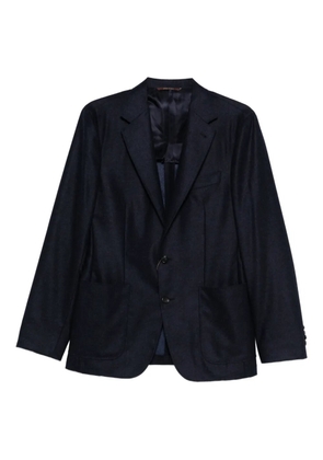 Canali two-button wool blazer - Blue