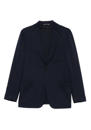 Canali patch-pocket two-button blazer - Blue