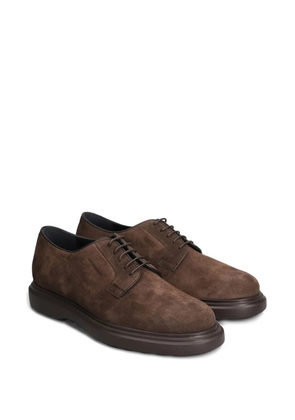 Stuart Weitzman Benson suede Derby shoes - Brown