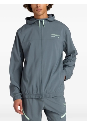 New Balance logo-print jacket - Grey