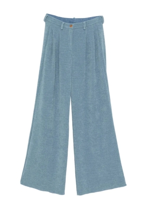 Jejia Katherine pleated corduroy trousers - Blue