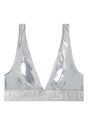 Versace metallic biquini top - Silver