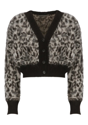 D.Exterior button-up long-sleeve cardigan - Grey