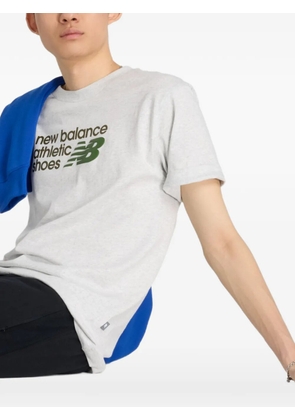 New Balance logo-print T-shirt - Grey