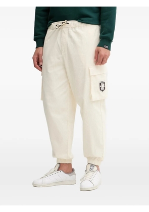 Ea7 Emporio Armani cotton loose fit trousers - Neutrals
