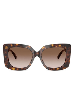 Jimmy Choo Eyewear stud-embellished square sunglasses - Brown