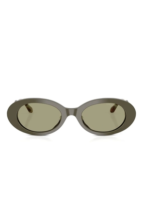 Giorgio Armani oval-frame sunglasses - Green