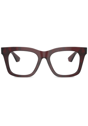 Burberry Eyewear checked glasses - Red