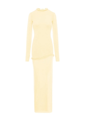MANURÍ Nora braided-detail maxi dress - Yellow