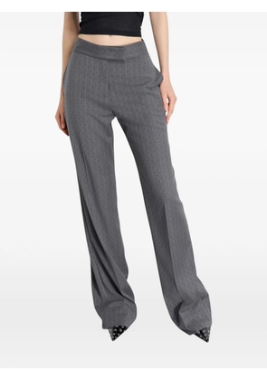 Gaelle pinstripe embellished trousers - Grey