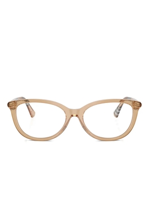 Burberry Eyewear cat-eye check frames glasses - Neutrals