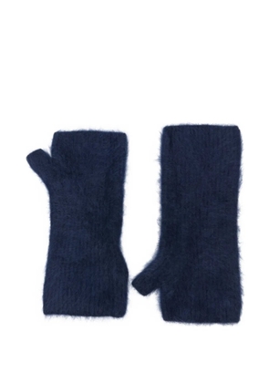 absolut cashmere Karolina open-thumb cashmere gloves - Blue