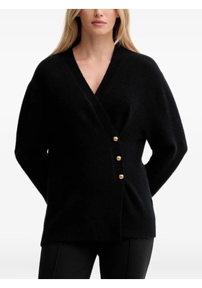 Isabelle Blanche button-up V-neck cardigan - Black