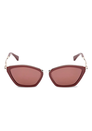 Max Mara Eyewear geometric-framed sunglasses - Red