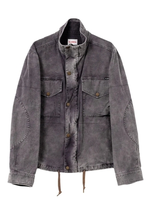 KAMIYA flap-pocket denim jacket - Grey