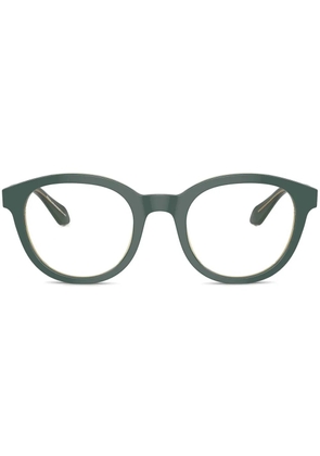 Giorgio Armani round-frame glasses - Green