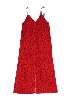 Bimba y Lola button-up polka-dot maxi dress - Red