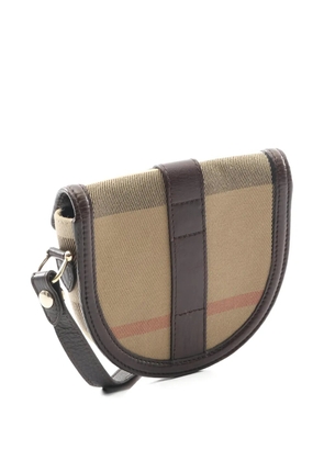 Burberry Pre-Owned 2000s buckle-detail crossbody bag - Neutrals