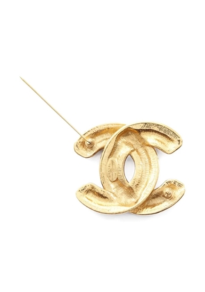 CHANEL Pre-Owned 1986-1988 CC-logo brooch - Gold