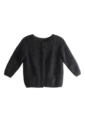 Daniela Gregis round-neck button-up cardigan - Black