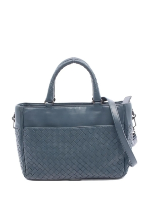 Bottega Veneta Pre-Owned 2000s Intrecciato two-way tote bag - Blue