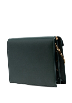 Saint Laurent Pre-Owned 2019 Grain De Poudre Monogram Cassandra Clasp Bag crossbody bag - Green