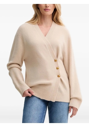 Isabelle Blanche button-up V-neck cardigan - Neutrals