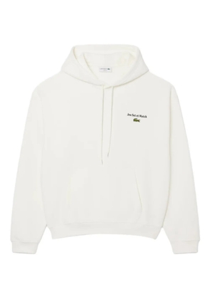 Lacoste logo-detail hoodie - White