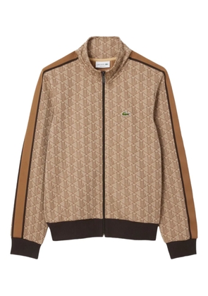 Lacoste Paris jacquard striped track jacket - Brown