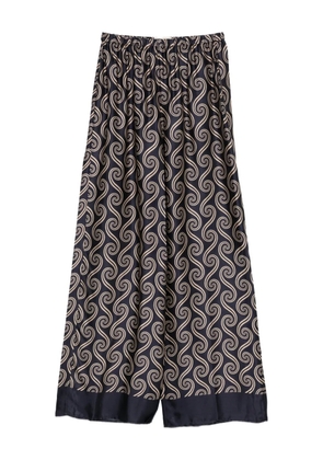 Faithfull the Brand Jensen pattern trousers - Blue