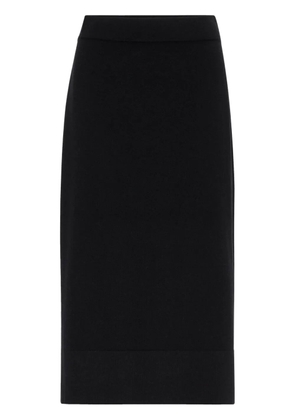 Brunello Cucinelli cashmere midi skirt - Black