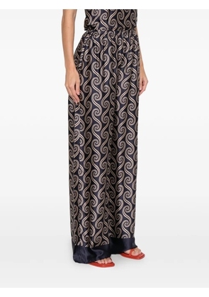 Faithfull the Brand Jensen pattern trousers - Blue