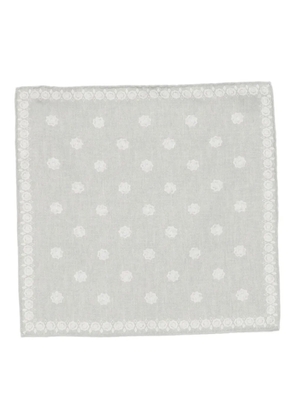 Eleventy floral-pattern pocket square - Grey