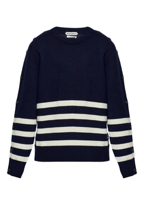 JW Anderson striped-pattern buttoned sweater - Blue