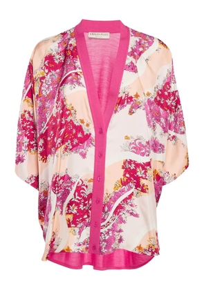 PUCCI Pre-Owned floral-print cardigan - Neutrals