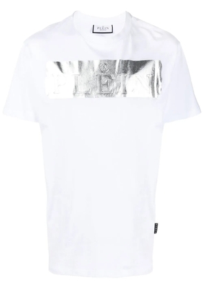 Philipp Plein metallic-detail logo T-shirt - White