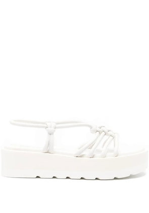 Gianvito Rossi 40mm knotted platform sandals - White