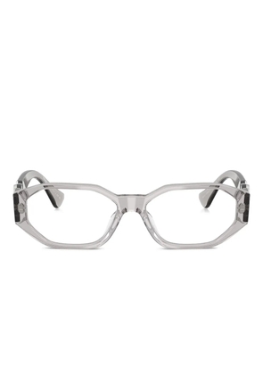 Versace Eyewear geometric-frame glasses - Grey