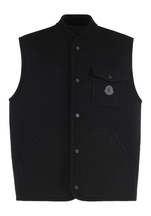 Moncler Bouclé wool gilet - Black