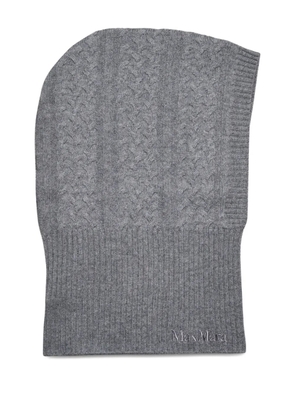 Max Mara ribber-knit balaclava - Grey