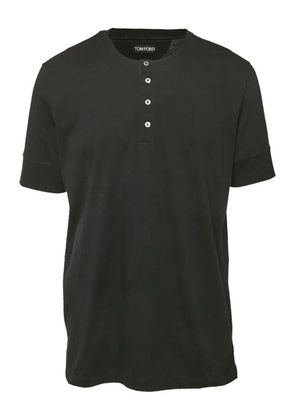 TOM FORD Henley-neckline T-shirt - Black