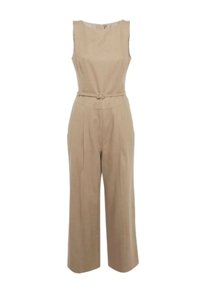 Oscar de la Renta Pre-Owned 1990s belted sleeveless jumpsuit - Brown