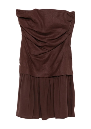 Faithfull the Brand Hedy square-neck mini dress - Brown