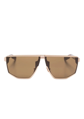Movitra geometric-frame sunglasses - Gold