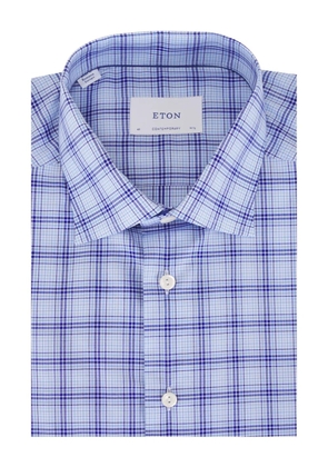 Eton check-pattern shirt - Blue