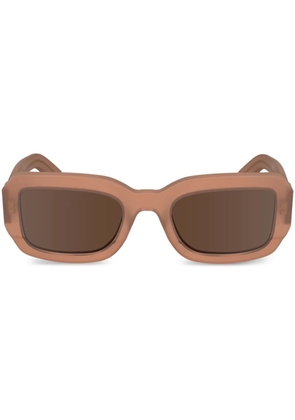 Calvin Klein rectangle-frame sunglasses - Orange