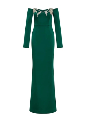 Rebecca Vallance Ellerie strapless embellished maxi dress - Green