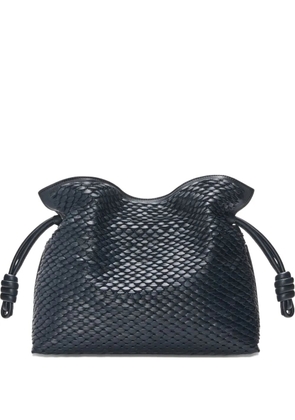 LOEWE medium Flamenco woven crossbody bag - Blue